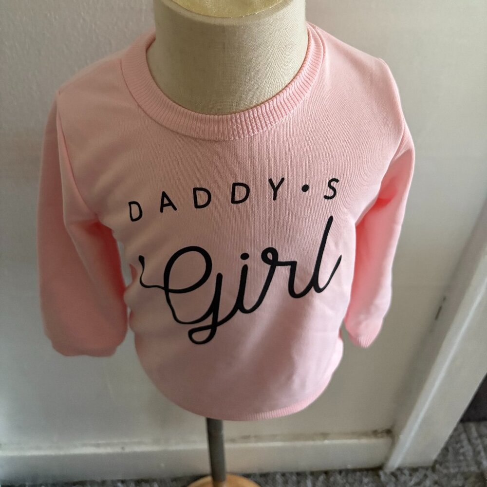 Infants Pink sweatshirt long sleeve crew neck